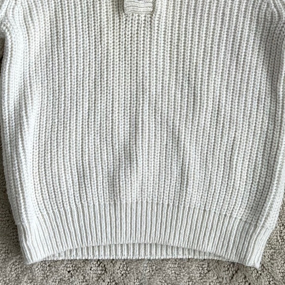 Janie and Jack Wool Blend Knit Sweater Antique White 4 Classic Winter Cozy Warm - Picture 4 of 12